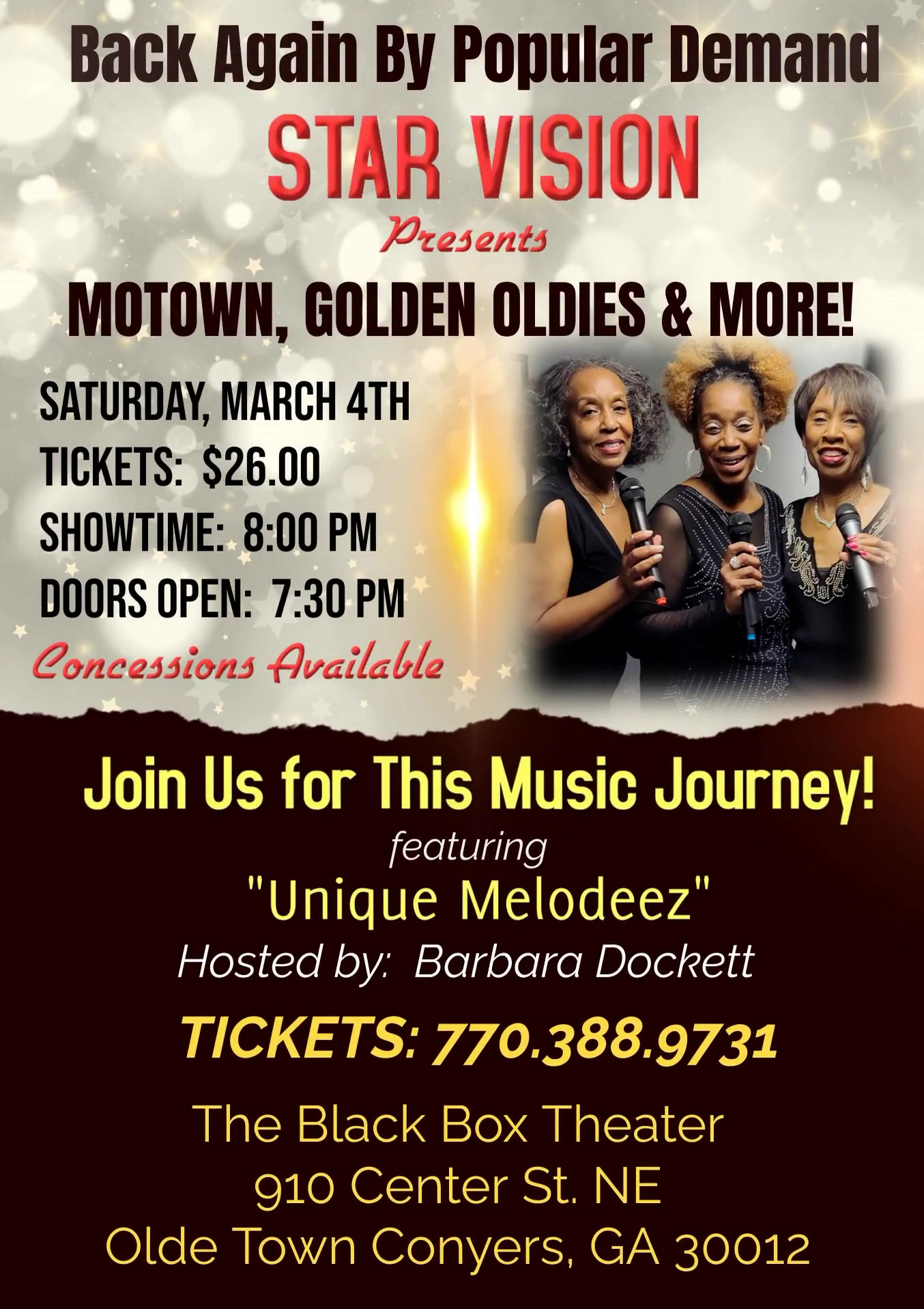Motown Show March 4 Flyer