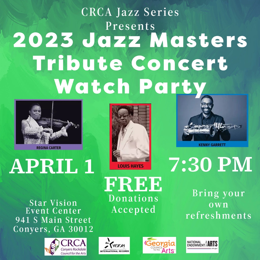 Jazz Masters Tribute Concert Watch Party Advertisement
