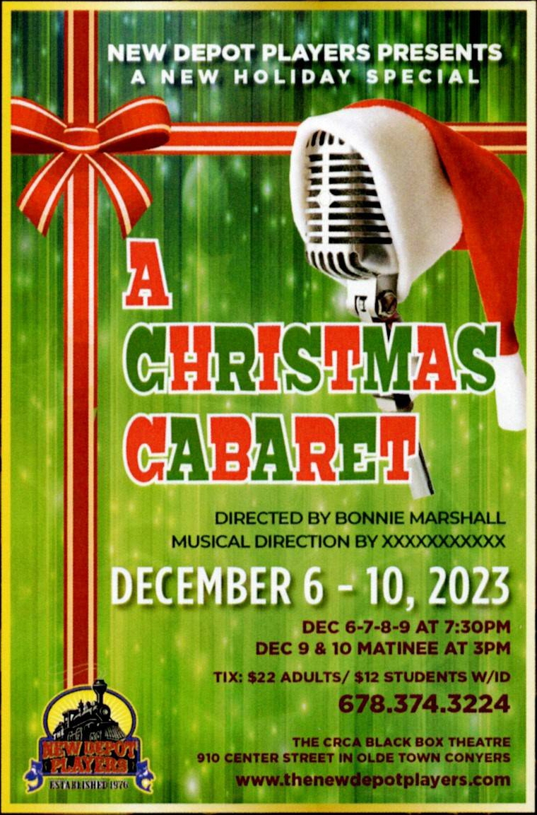 A Christmas Cabaret Poster