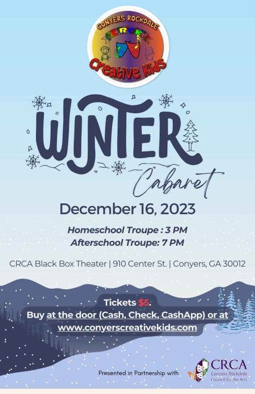 CRCK Winter Cabaret Advertisement