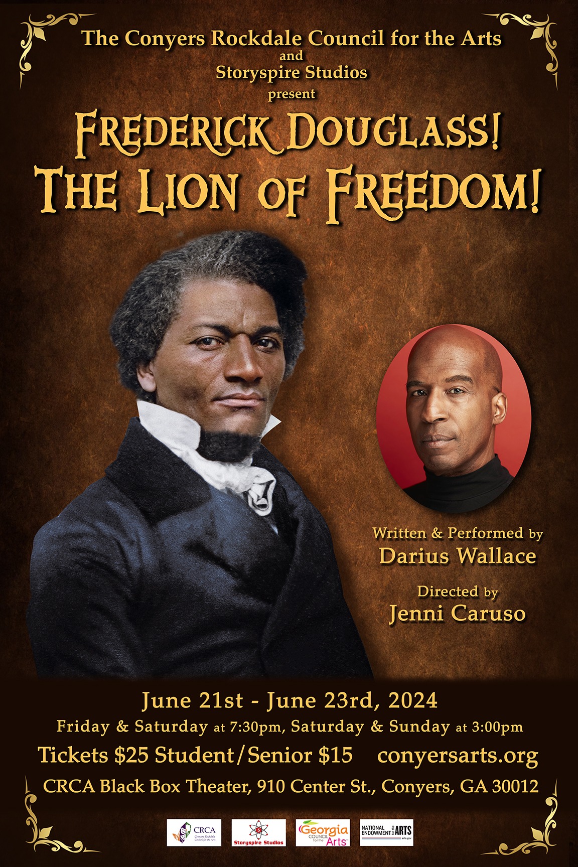 Frederick Douglass! Lion of Freedom! Flyer